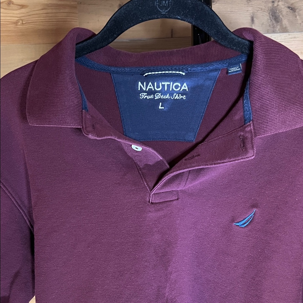 Nautica Men's Deep Burgundy Polo Shirt